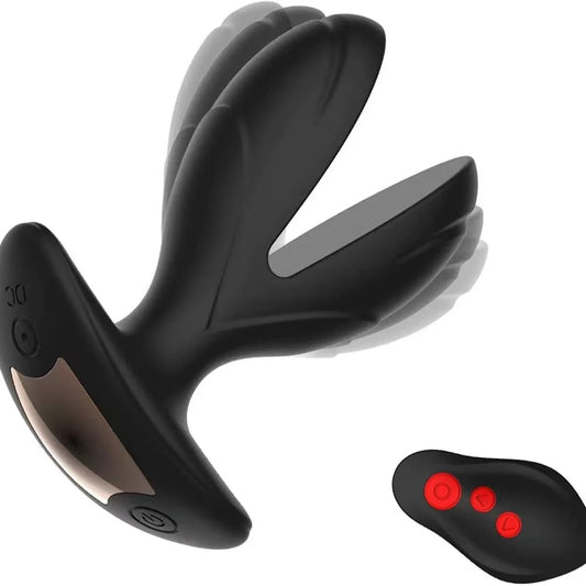 Remote-Controlled Vibrating Anal Plug – Body-Safe Silicone