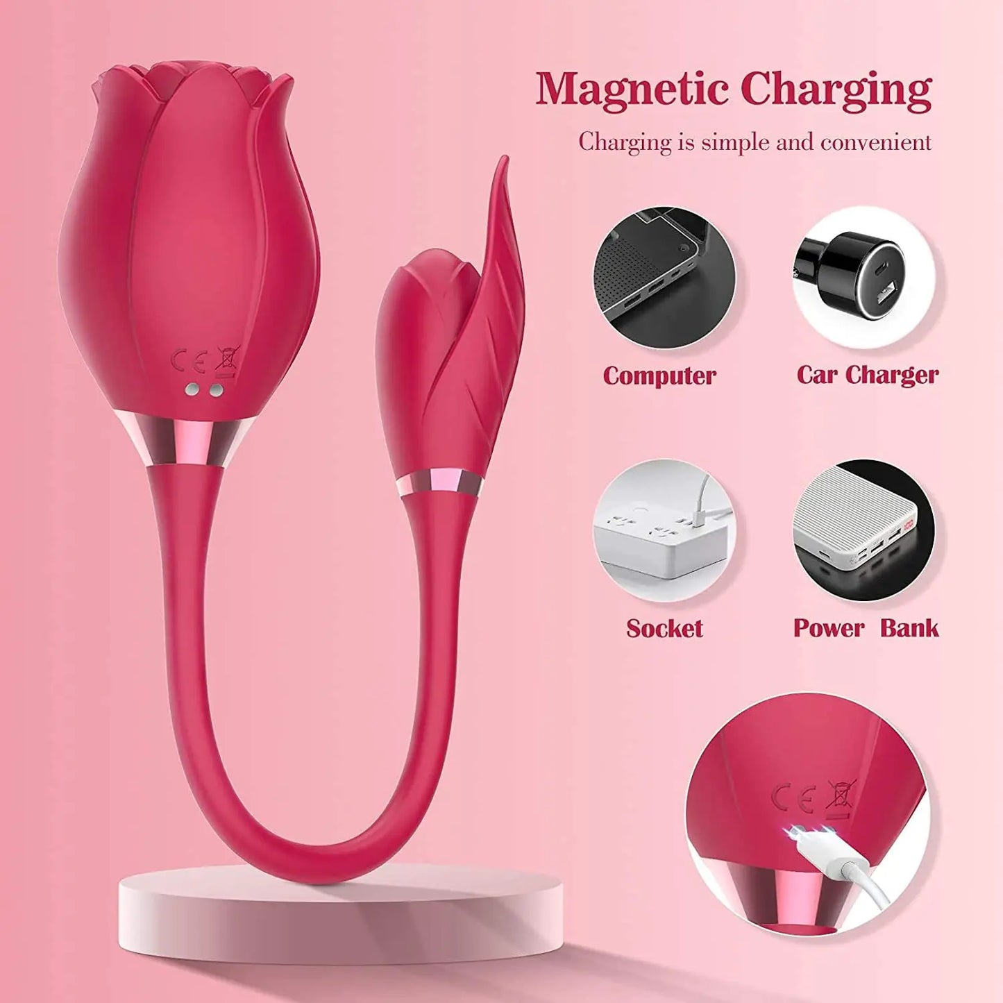 Double-Ended Vibrator for Full-Body Pleasure