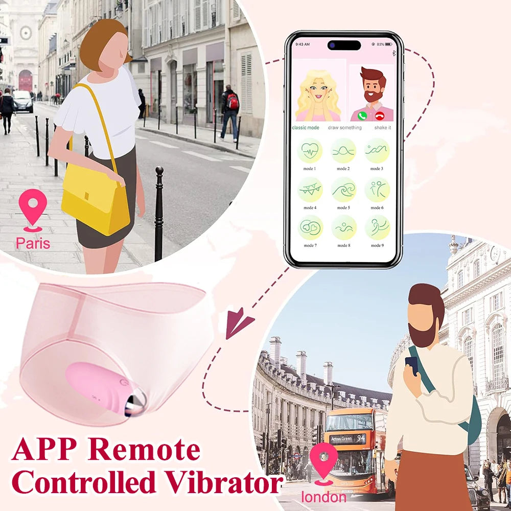 Mini App-Controlled Bullet Vibrator – Remote Clit Stimulator