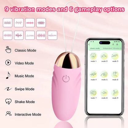 Mini App-Controlled Bullet Vibrator – Remote Clit Stimulator