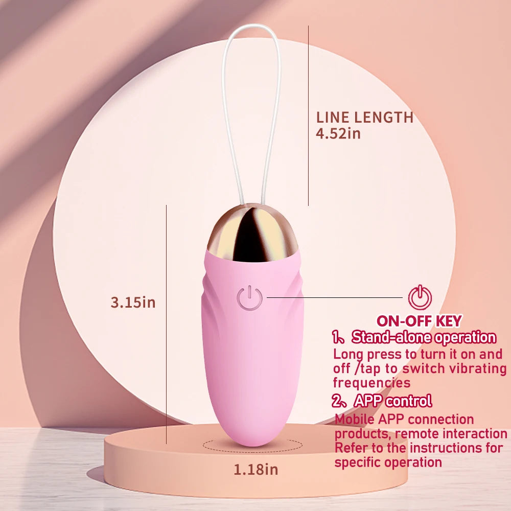 Mini App-Controlled Bullet Vibrator – Remote Clit Stimulator
